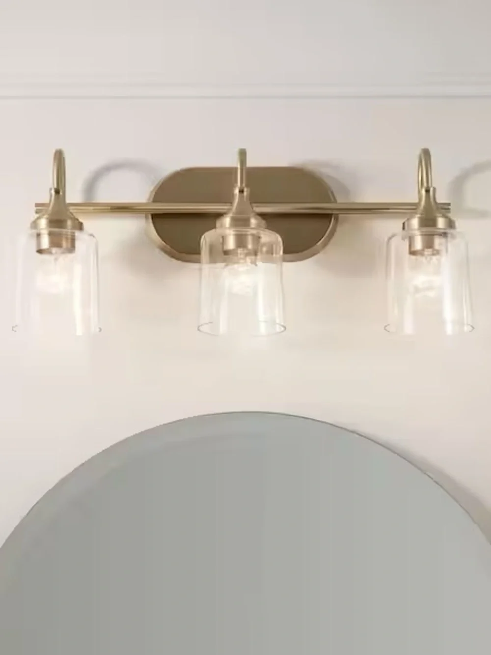 Kichler Erta Champagne Bronze Bathroom Vanity Light - Picture 5 of 8